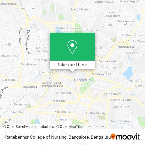 Ranebennur College of Nursing, Bangalore map