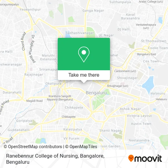 Ranebennur College of Nursing, Bangalore map