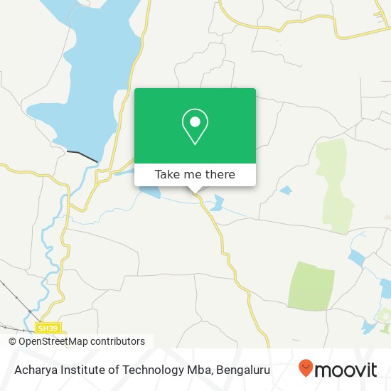 Acharya Institute of Technology Mba map