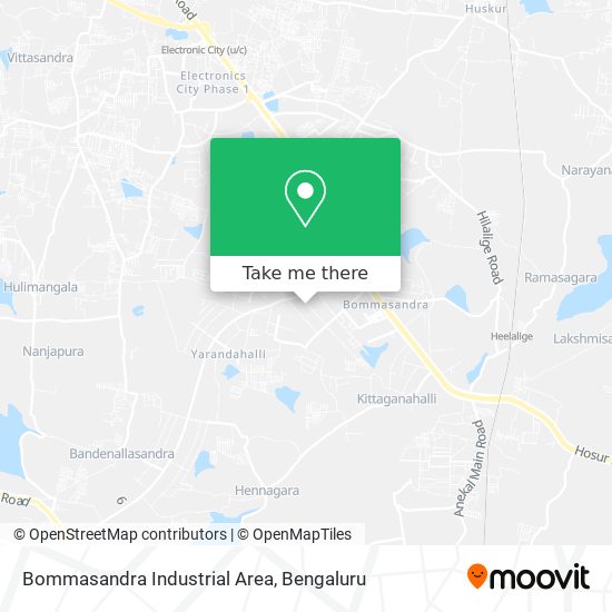 Bommasandra Industrial Area map