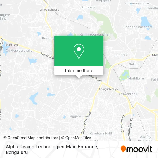 Alpha Design Technologies-Main Entrance map
