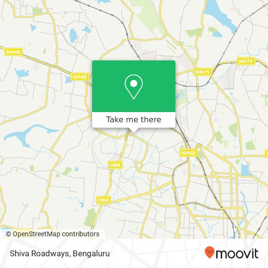 Shiva Roadways map
