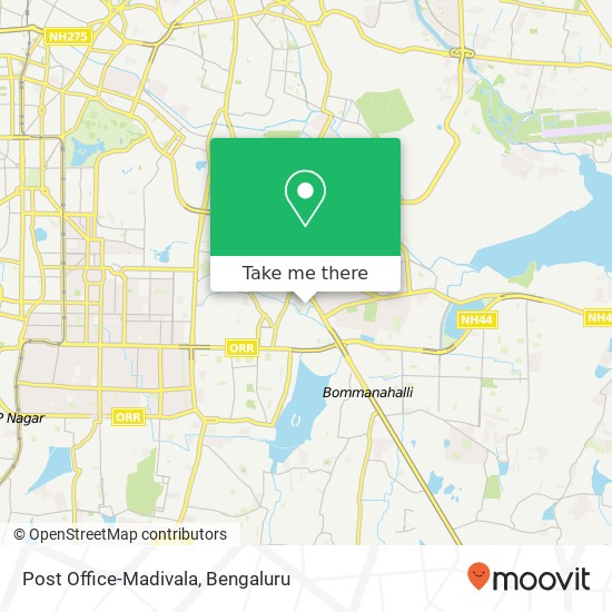 Post Office-Madivala map