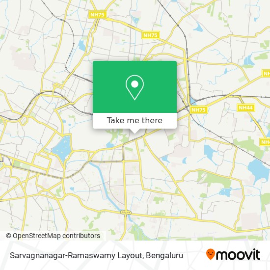 Sarvagnanagar-Ramaswamy Layout map