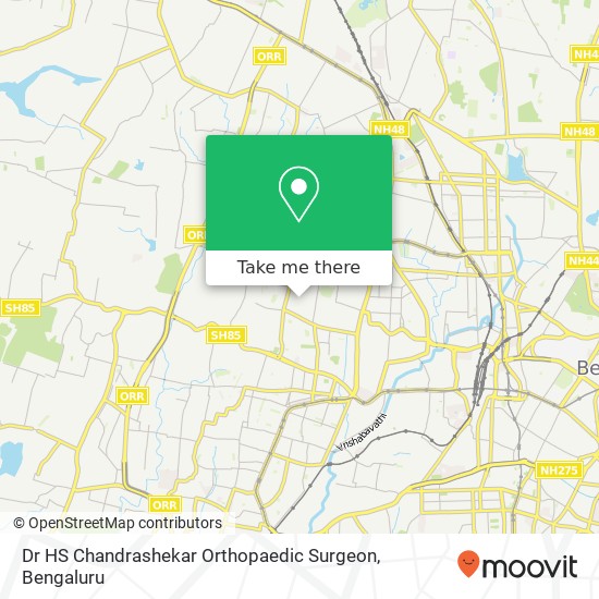 Dr HS Chandrashekar Orthopaedic Surgeon map