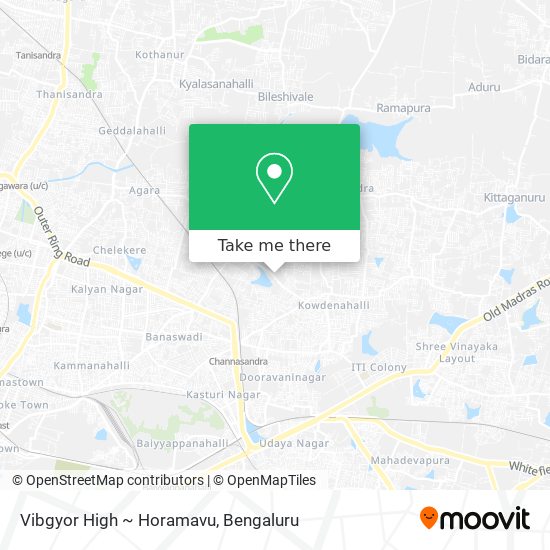 Vibgyor High ~ Horamavu map