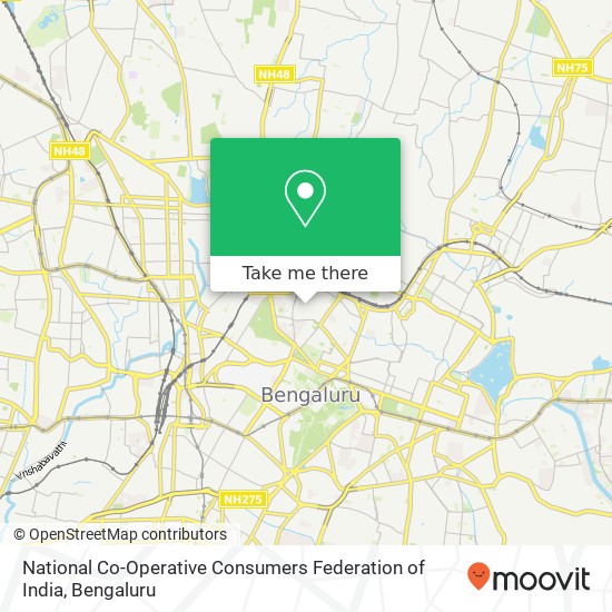 National Co-Operative Consumers Federation of India map