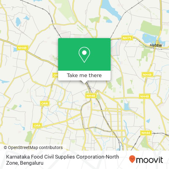 Karnataka Food Civil Supplies Corporation-North Zone map