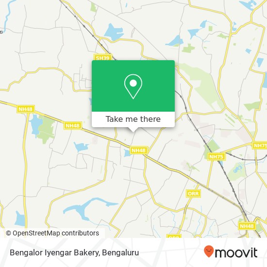 Bengalor Iyengar Bakery map