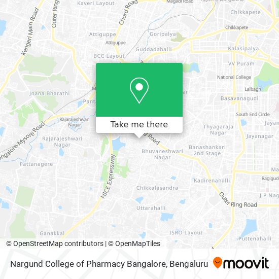 Nargund College of Pharmacy Bangalore map