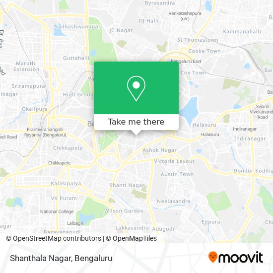 Shanthala Nagar map