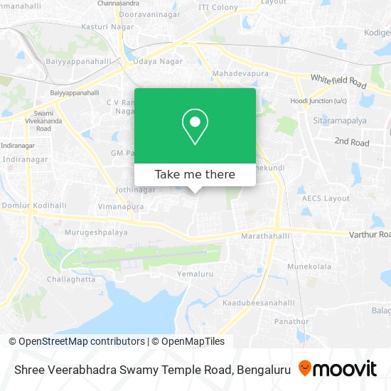 Shree Veerabhadra Swamy Temple Road map