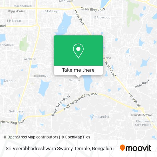 Sri Veerabhadreshwara Swamy Temple map