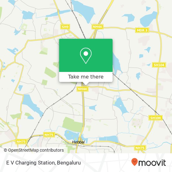 E V Charging Station map