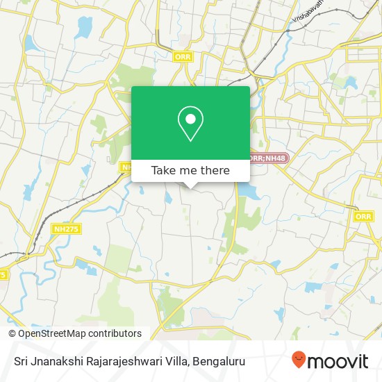 Sri Jnanakshi Rajarajeshwari Villa map