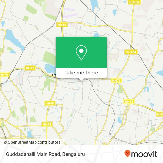 Guddadahalli Main Road map