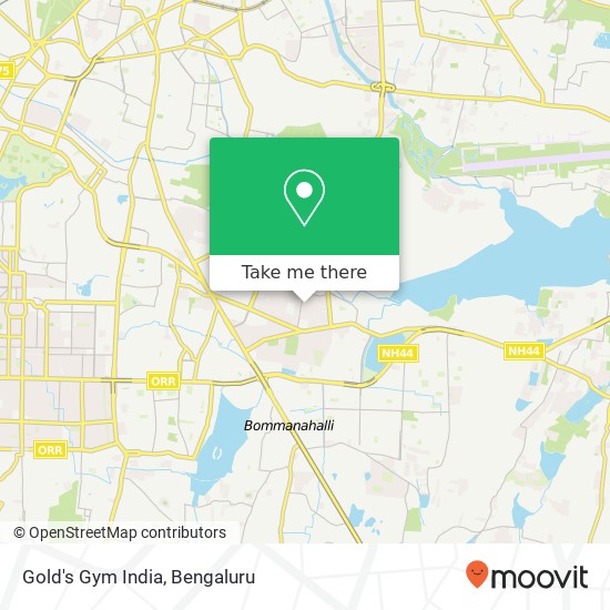 Gold's Gym India map