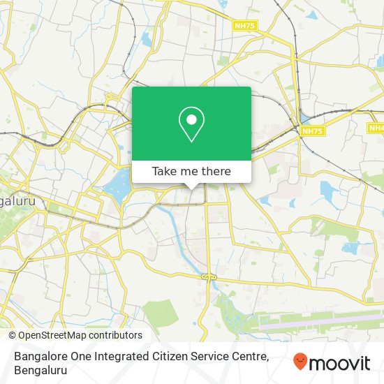 Bangalore One Integrated Citizen Service Centre map