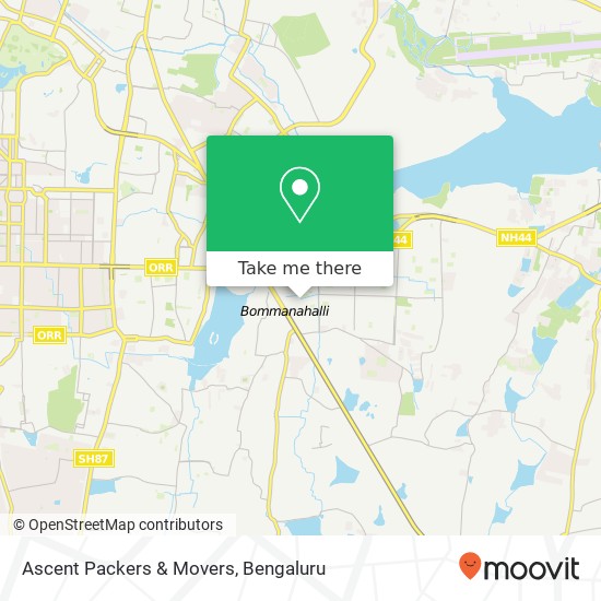 Ascent Packers & Movers map