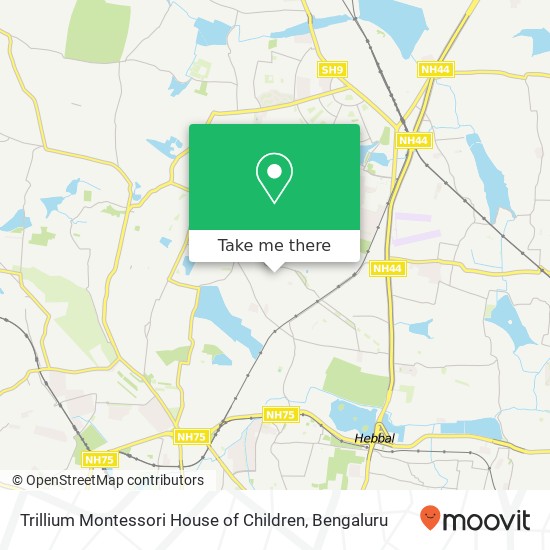Trillium Montessori House of Children map