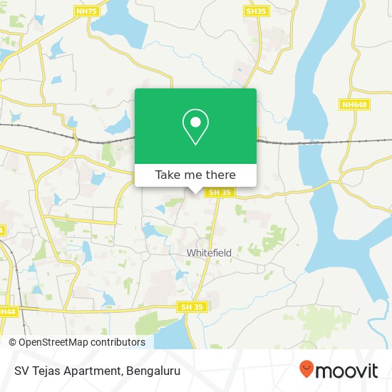 SV Tejas Apartment map