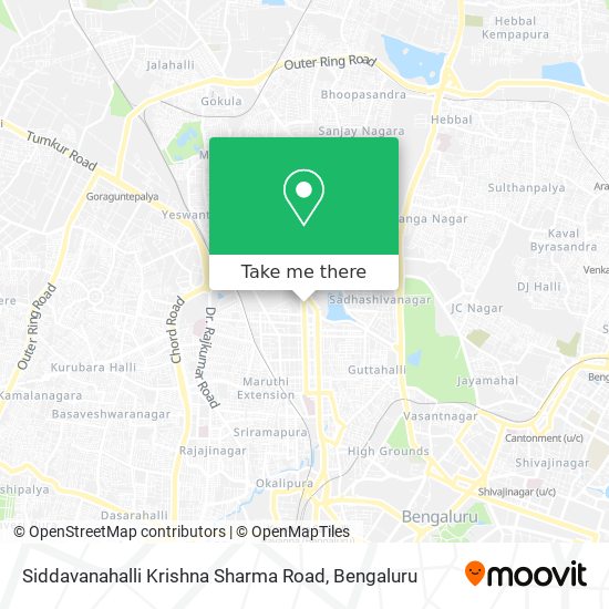 Siddavanahalli Krishna Sharma Road map