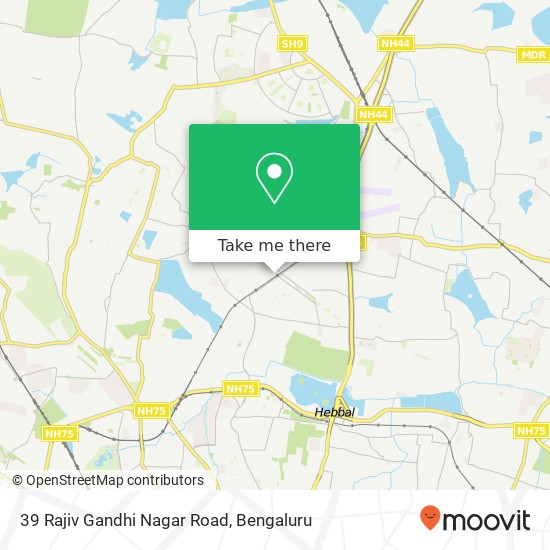 39 Rajiv Gandhi Nagar Road map