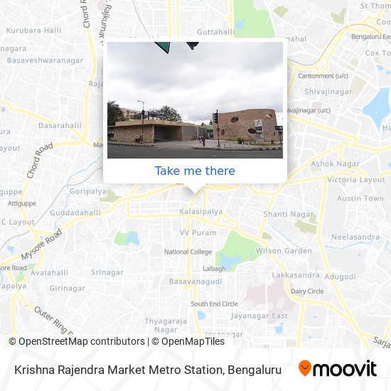 Krishna Rajendra Market Metro Station map