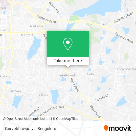 Garvebhavipalya map