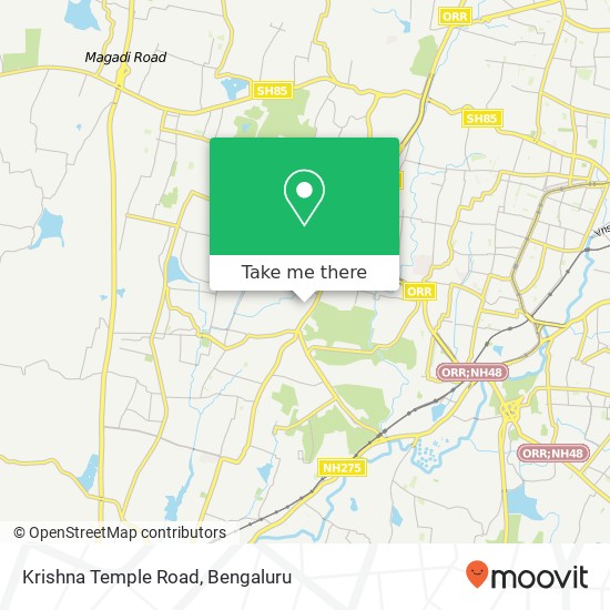 Krishna Temple Road map