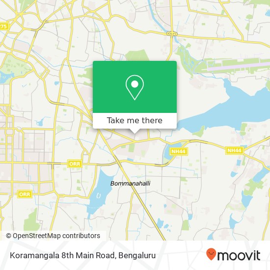 Koramangala 8th Main Road map