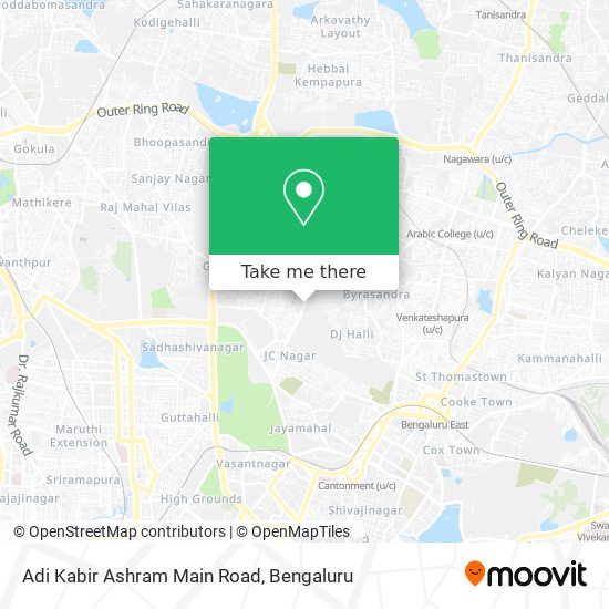 Adi Kabir Ashram Main Road map
