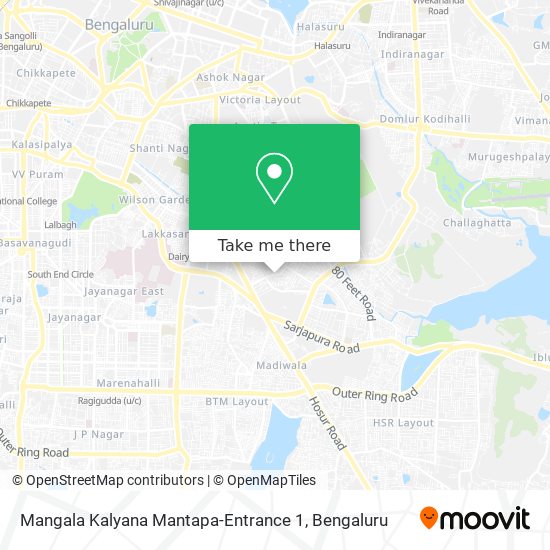 Mangala Kalyana Mantapa-Entrance 1 map