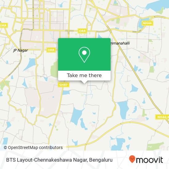 BTS Layout-Chennakeshawa Nagar map