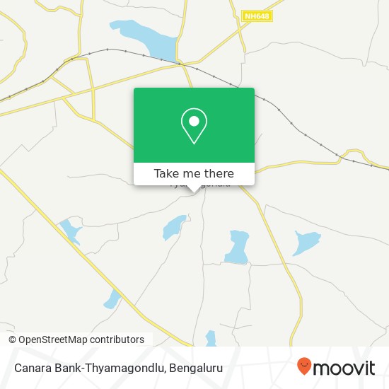 Canara Bank-Thyamagondlu map