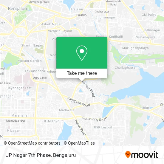 JP Nagar 7th Phase map