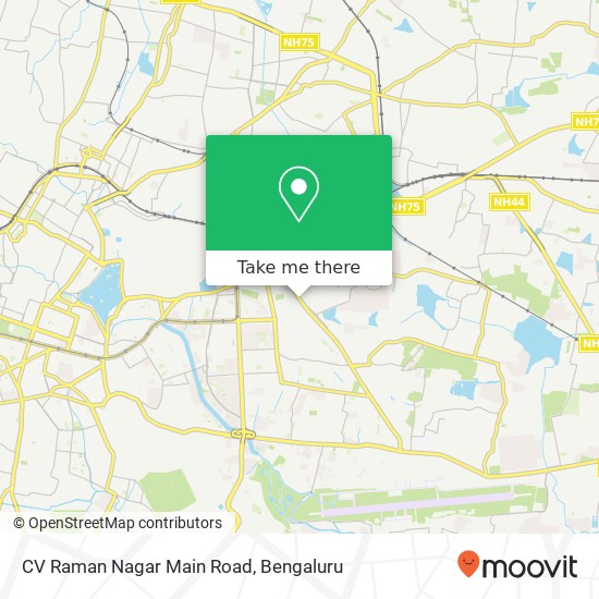 CV Raman Nagar Main Road map