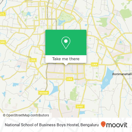 National School of Business Boys Hostel map