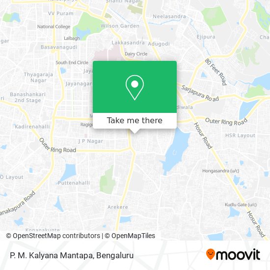 P. M. Kalyana Mantapa map