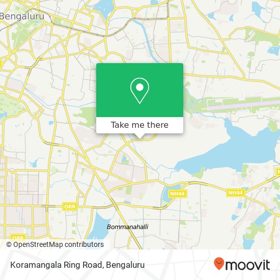 Koramangala Ring Road map