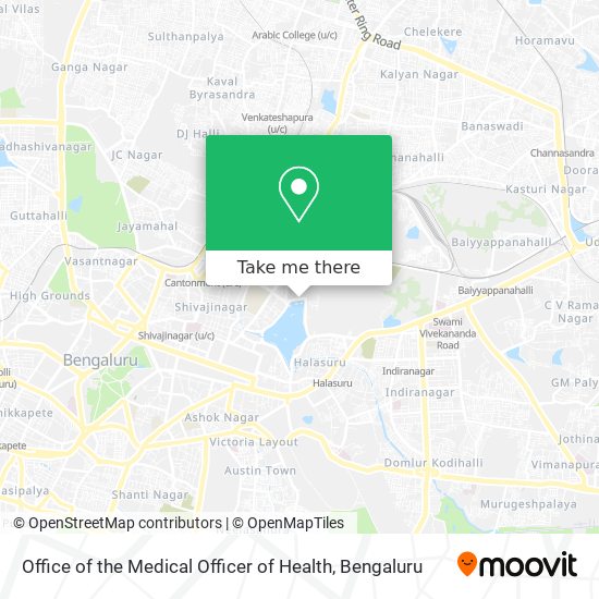 Office of the Medical Officer of Health map