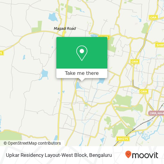 Upkar Residency Layout-West Block map