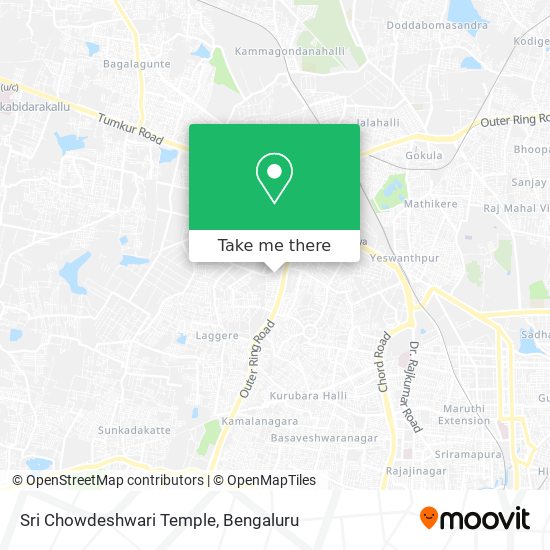 Sri Chowdeshwari Temple map