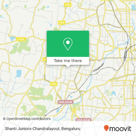 Shanti Juniors-Chandralayout map