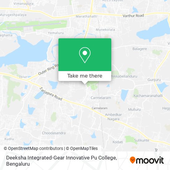 Deeksha Integrated-Gear Innovative Pu College map