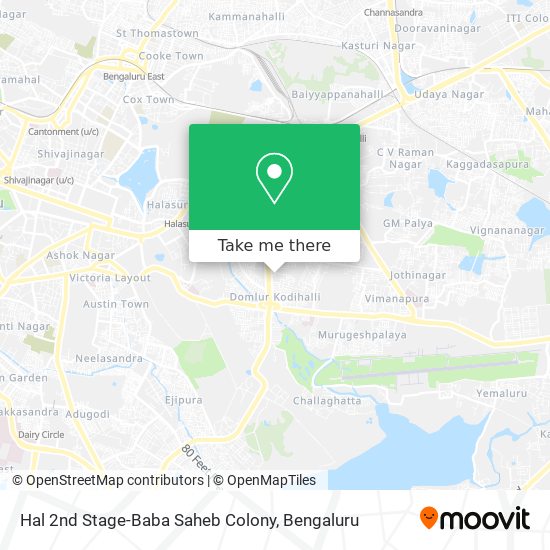 Hal 2nd Stage-Baba Saheb Colony map