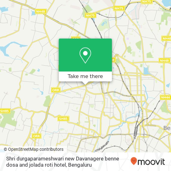 Shri durgaparameshwari new Davanagere benne dosa and jolada roti hotel map