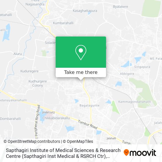 Sapthagiri Institute of Medical Sciences & Research Centre (Sapthagiri Inst Medical & RSRCH Ctr) map