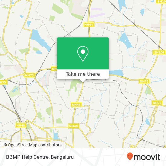 BBMP Help Centre map