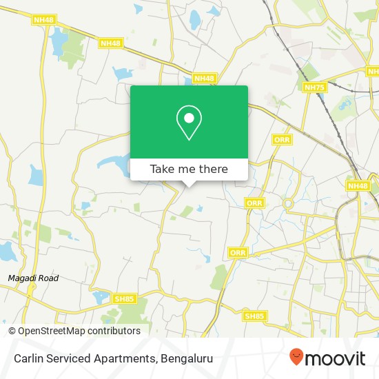 Carlin Serviced Apartments map